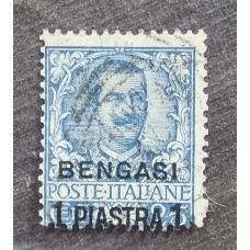 COLONIAS ITALIANAS BENGASI Yv 1 MUY RARO SELLO 120 EUROS SOLO SE EMITIERON 2 SELLOS EN ESTA COLONIA !!! EN SASSONE MUCHO MAS EN STANLEY GIBBONS # 169 MARCA 200 LIBRAS !!!